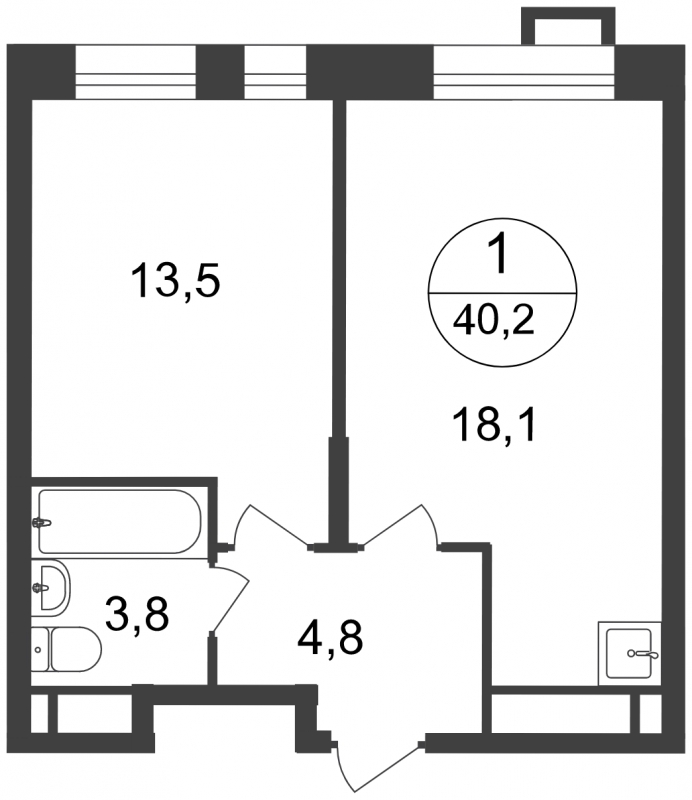 2-комнатная квартира с отделкой в ЖК Город-парк Первый Московский на 16 этаже в 6 секции. Сдача в 2 кв. 2025 г.