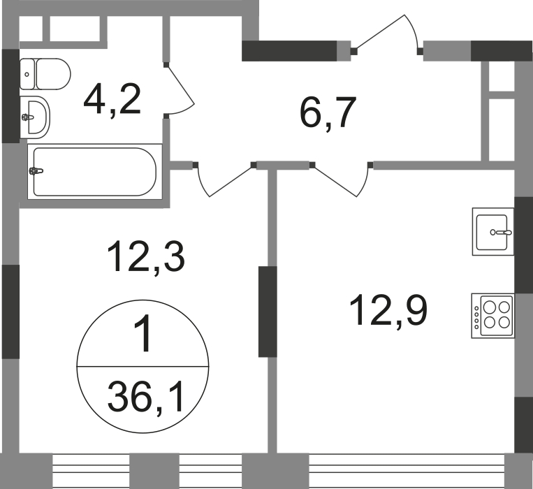 3-комнатная квартира с отделкой в ЖК Город-парк Первый Московский на 18 этаже в 2 секции. Сдача в 3 кв. 2025 г.