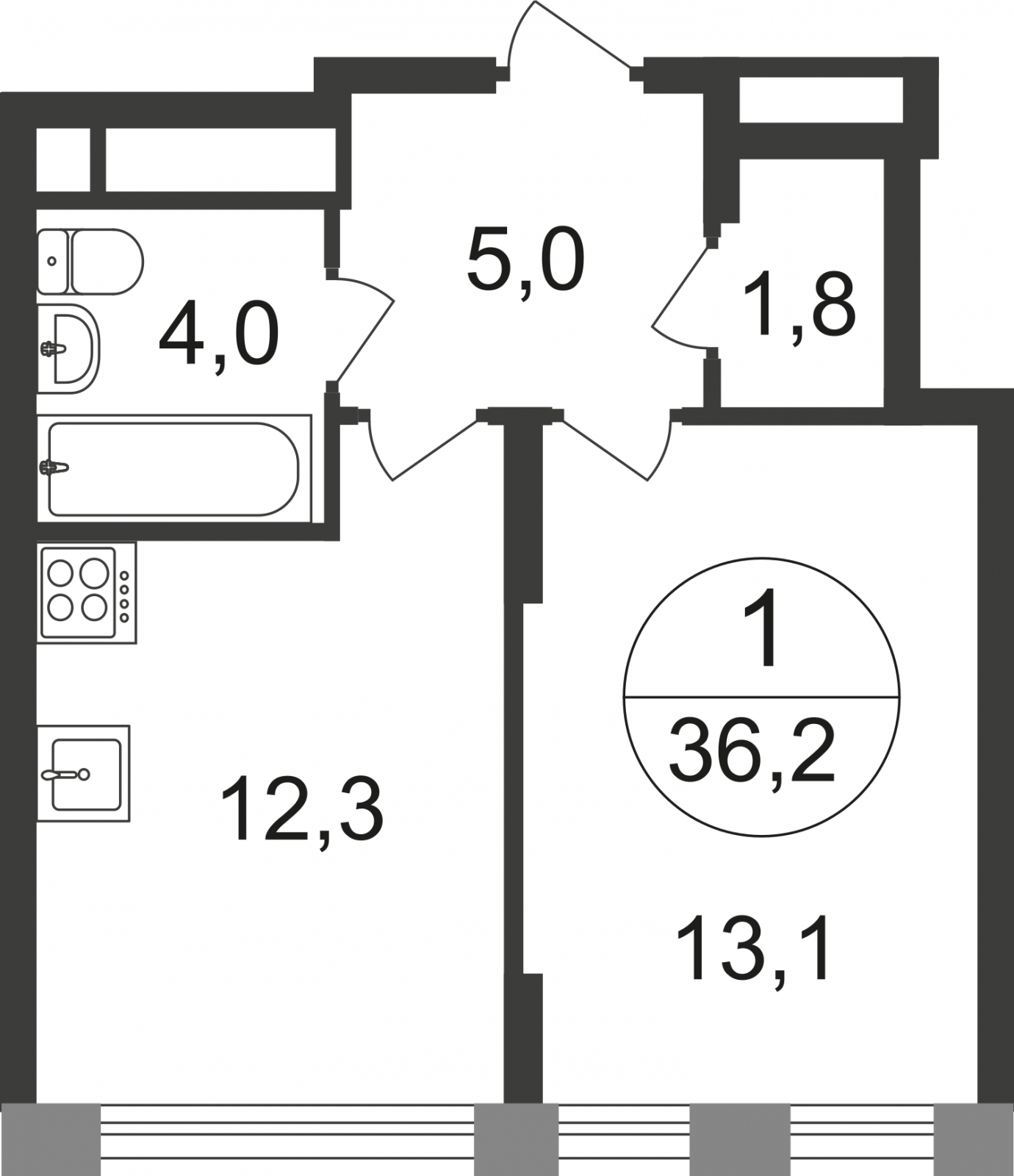 3-комнатная квартира с отделкой в ЖК Город-парк Первый Московский на 11 этаже в 2 секции. Сдача в 3 кв. 2025 г.