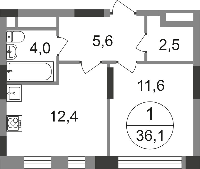 3-комнатная квартира с отделкой в ЖК город-парк Переделкино Ближнее на 17 этаже в 6 секции. Сдача в 3 кв. 2025 г.