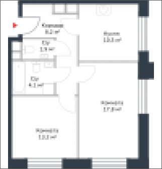 1-комнатная квартира в ЖК город-парк Переделкино Ближнее на 11 этаже в 4 секции. Сдача в 1 кв. 2025 г.