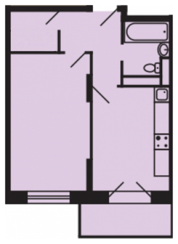 2-комнатная квартира в ЖК Ривер парк на 10 этаже в 2 секции. Дом сдан.