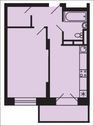 1-комнатная квартира с отделкой в ЖК город-парк Переделкино Ближнее на 7 этаже в 2 секции. Сдача в 3 кв. 2025 г.
