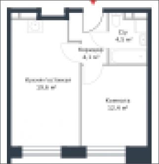 2-комнатная квартира в ЖК Котельнические высотки на 16 этаже в 7 секции. Сдача в 1 кв. 2019 г.