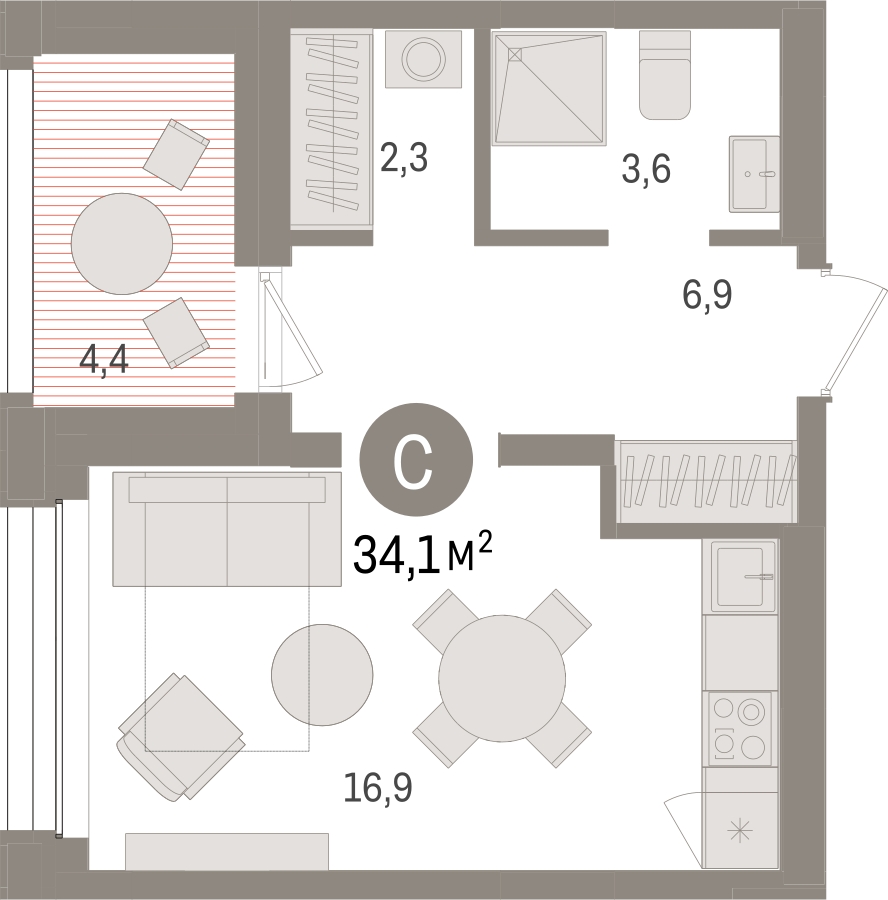 2-комнатная квартира в ЖК Котельнические высотки на 3 этаже в 5 секции. Дом сдан.