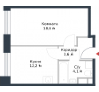2-комнатная квартира в ЖК Котельнические высотки на 12 этаже в 5 секции. Дом сдан.