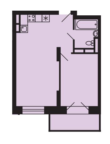 2-комнатная квартира с отделкой в ЖК Полет Ногинск на 1 этаже в 4 секции. Дом сдан.