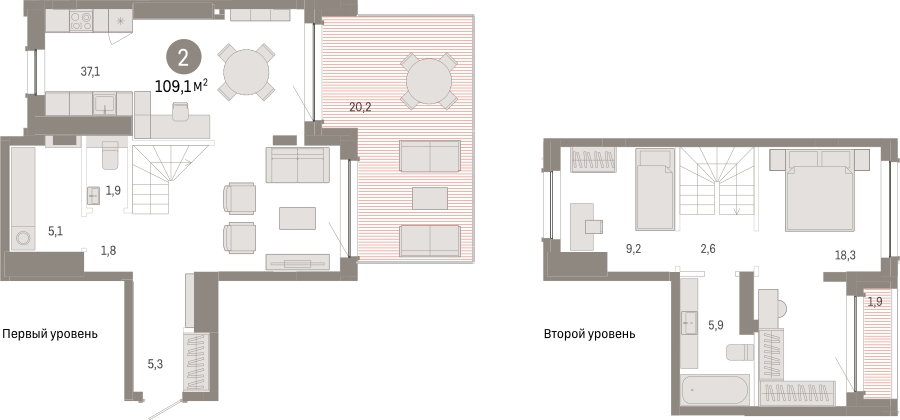 2-комнатная квартира с отделкой в ЖК Европейский квартал на 6 этаже в 7 секции. Сдача в 4 кв. 2025 г.