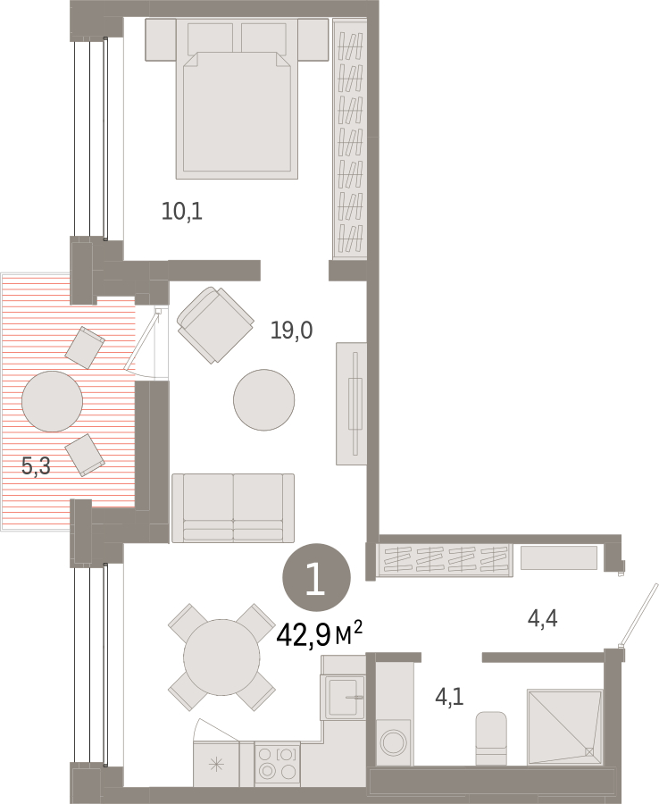 3-комнатная квартира в ЖК Котельнические высотки на 3 этаже в 5 секции. Сдача в 1 кв. 2019 г.
