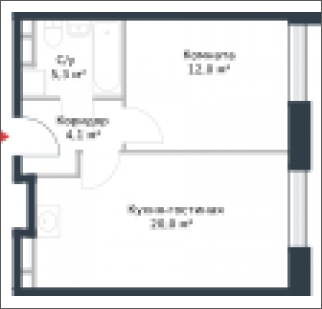 2-комнатная квартира с отделкой в ЖК Новые Островцы на 3 этаже в 1 секции. Дом сдан.