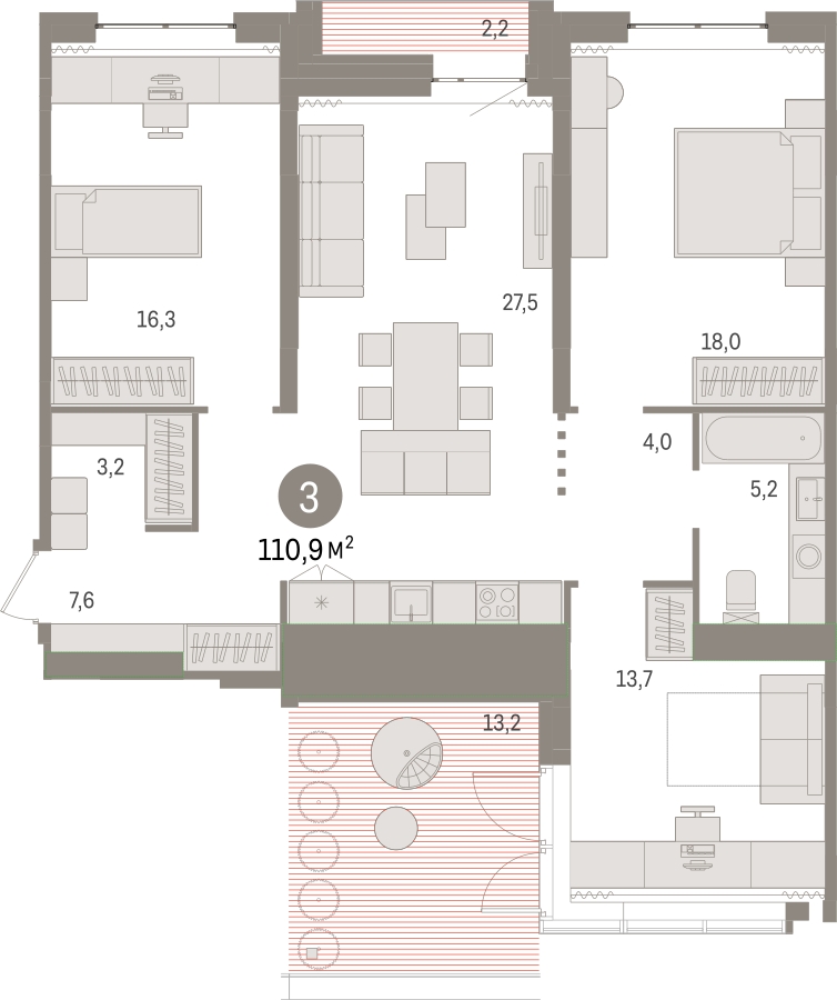 1-комнатная квартира в ЖК Котельнические высотки на 11 этаже в 3 секции. Сдача в 1 кв. 2019 г.