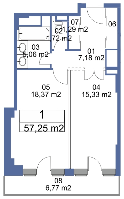 3-комнатная квартира с отделкой в ЖК Маяк на 36 этаже в 3 секции. Сдача в 2 кв. 2019 г.