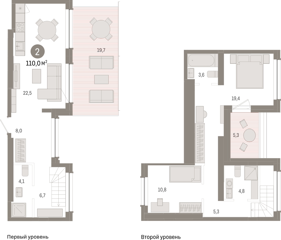 2-комнатная квартира с отделкой в ЖК Европейский квартал на 5 этаже в 2 секции. Сдача в 4 кв. 2025 г.