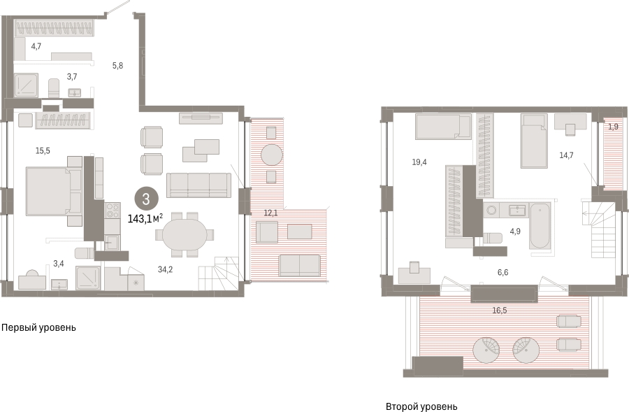 3-комнатная квартира с отделкой в ЖК Европейский квартал на 8 этаже в 2 секции. Сдача в 4 кв. 2025 г.