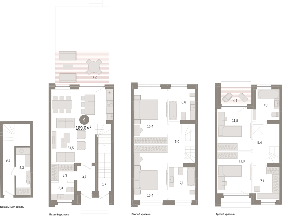 2-комнатная квартира с отделкой в ЖК Европейский квартал на 5 этаже в 2 секции. Сдача в 4 кв. 2025 г.