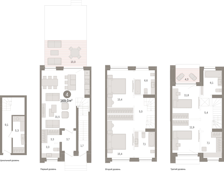 1-комнатная квартира в ЖК Котельнические высотки на 14 этаже в 2 секции. Сдача в 1 кв. 2019 г.