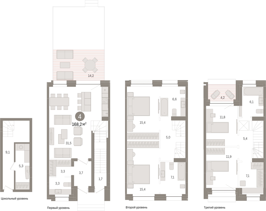 1-комнатная квартира с отделкой в ЖК Новин на 15 этаже в 5 секции. Сдача в 2 кв. 2024 г.