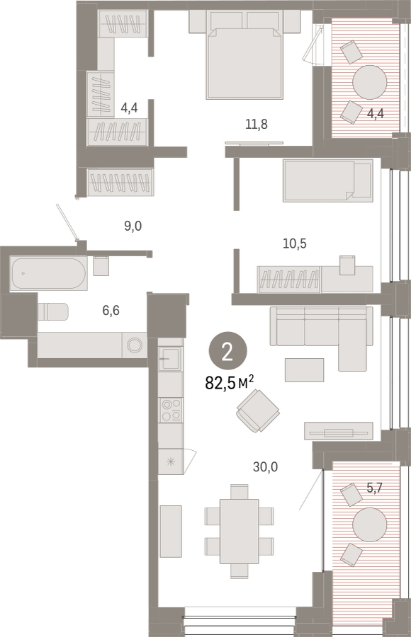3-комнатная квартира в ЖК Ривер парк на 12 этаже в 2 секции. Дом сдан.