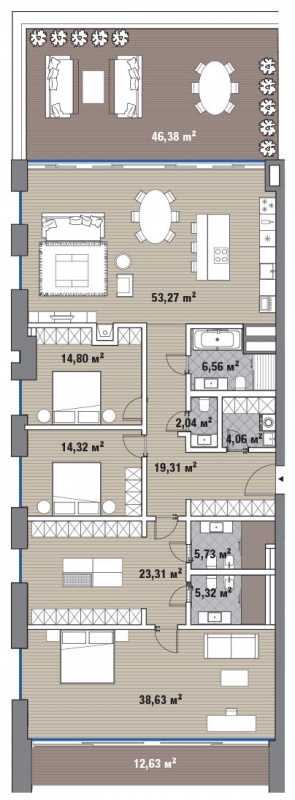 1-комнатная квартира (Студия) с отделкой в ЖК Кленовые Аллеи на 8 этаже в 3 секции. Сдача в 2 кв. 2022 г.