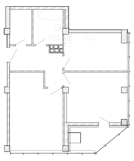 1-комнатная квартира (Студия) с отделкой в ЖК Петровский Квартал на 3 этаже в 3 секции. Дом сдан.