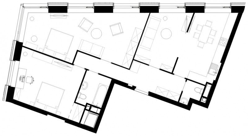 1-комнатная квартира (Студия) с отделкой в ЖК Петровский Квартал на 1 этаже в 2 секции. Дом сдан.