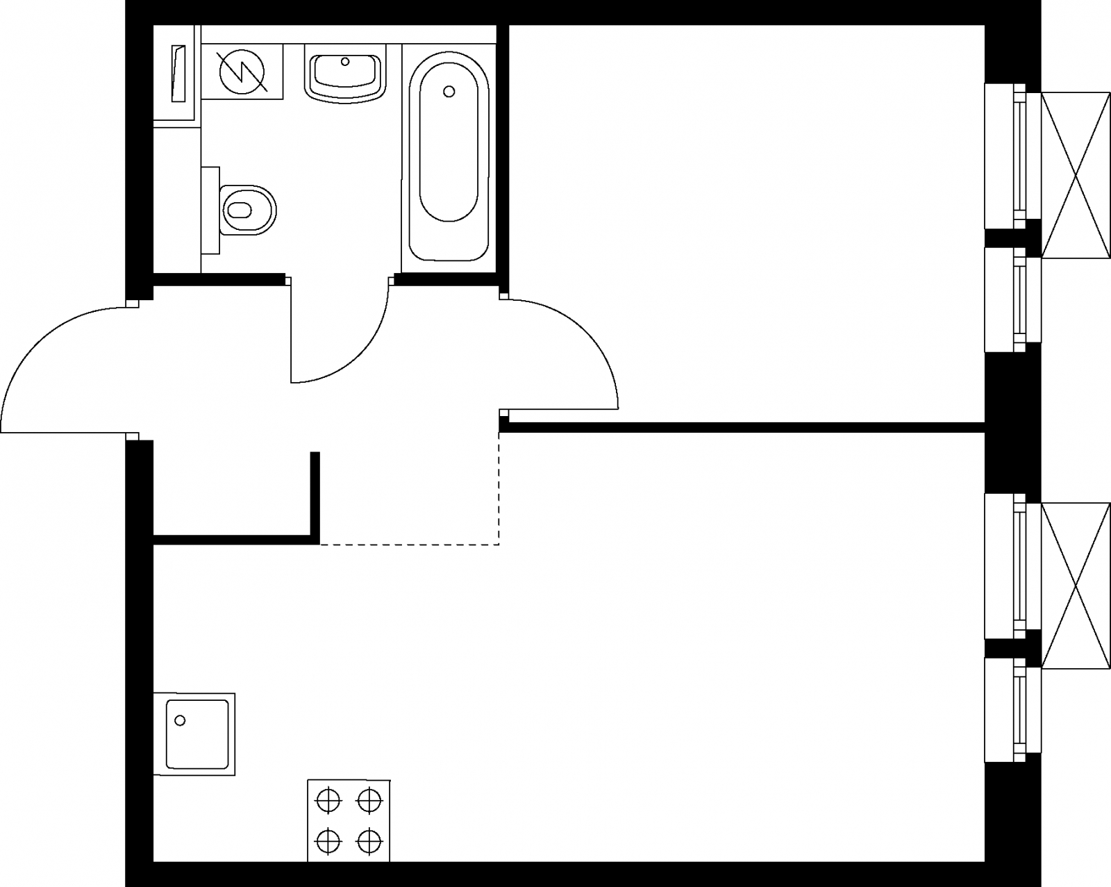 1-комнатная квартира с отделкой в ЖК Кленовые Аллеи на 14 этаже в 2 секции. Сдача в 2 кв. 2022 г.
