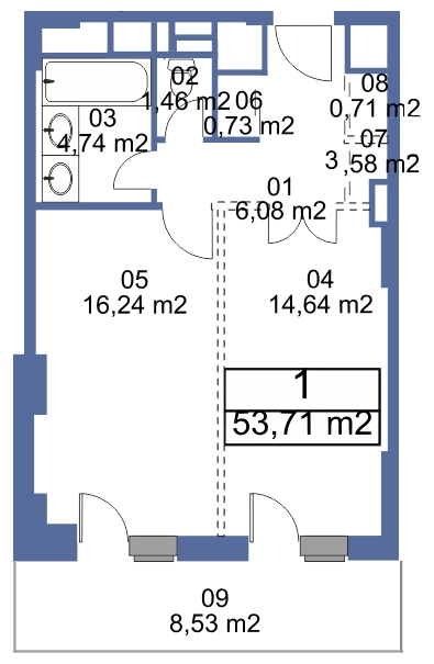 3-комнатная квартира в ЖК Маяк на 20 этаже в 3 секции. Сдача в 2 кв. 2017 г.