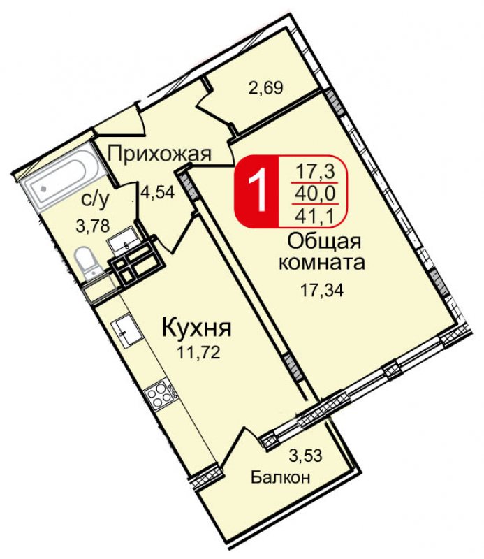 2-комнатная квартира с отделкой в ЖК Звезды Арбата на 7 этаже в 1 секции. Дом сдан.