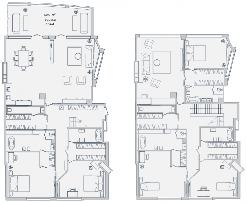 3-комнатная квартира с отделкой в ЖК Аркада Арт на 14 этаже в 1 секции. Сдача в 1 кв. 2019 г.