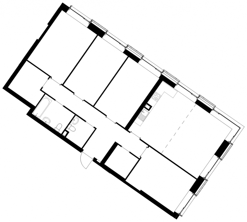 3-комнатная квартира с отделкой в ЖК Шолохово на 4 этаже в 1 секции. Дом сдан.