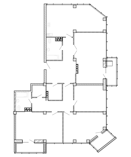 5-комнатная квартира с отделкой в ЖК Аркада Арт на 24 этаже в 1 секции. Дом сдан.