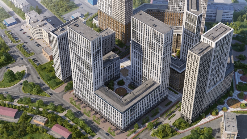 3-комнатная квартира в ЖК iLove на 12 этаже в 2 секции. Сдача в 1 кв. 2022 г.