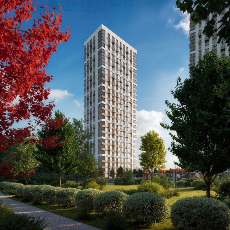 1-комнатная квартира в ЖК М_5 на 8 этаже в 1 секции. Сдача в 2 кв. 2025 г.